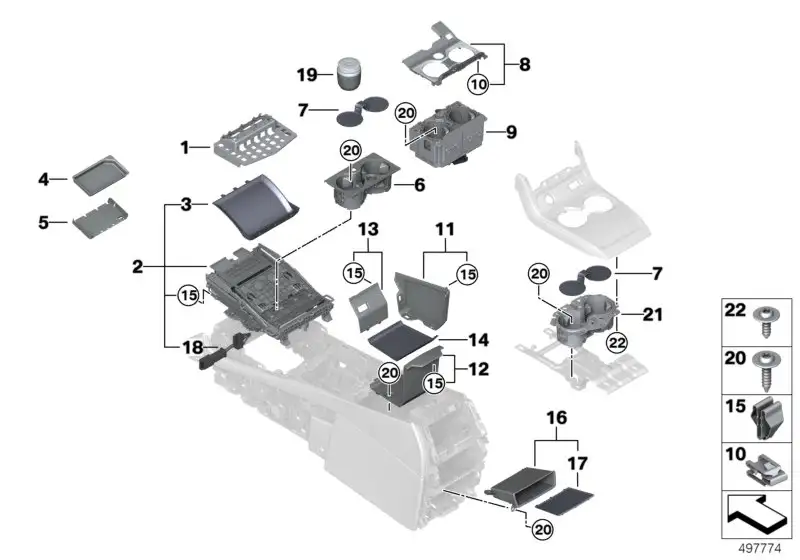BMW Ascher F95 F96 G05 G06 G07 51169399871 - Bildposition 19