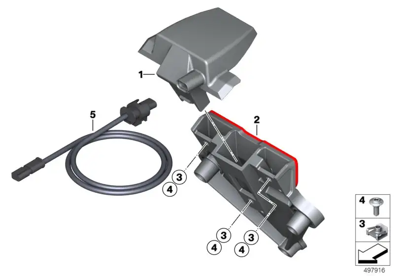 BMW Grundträger K34 K67 K69 63218525575