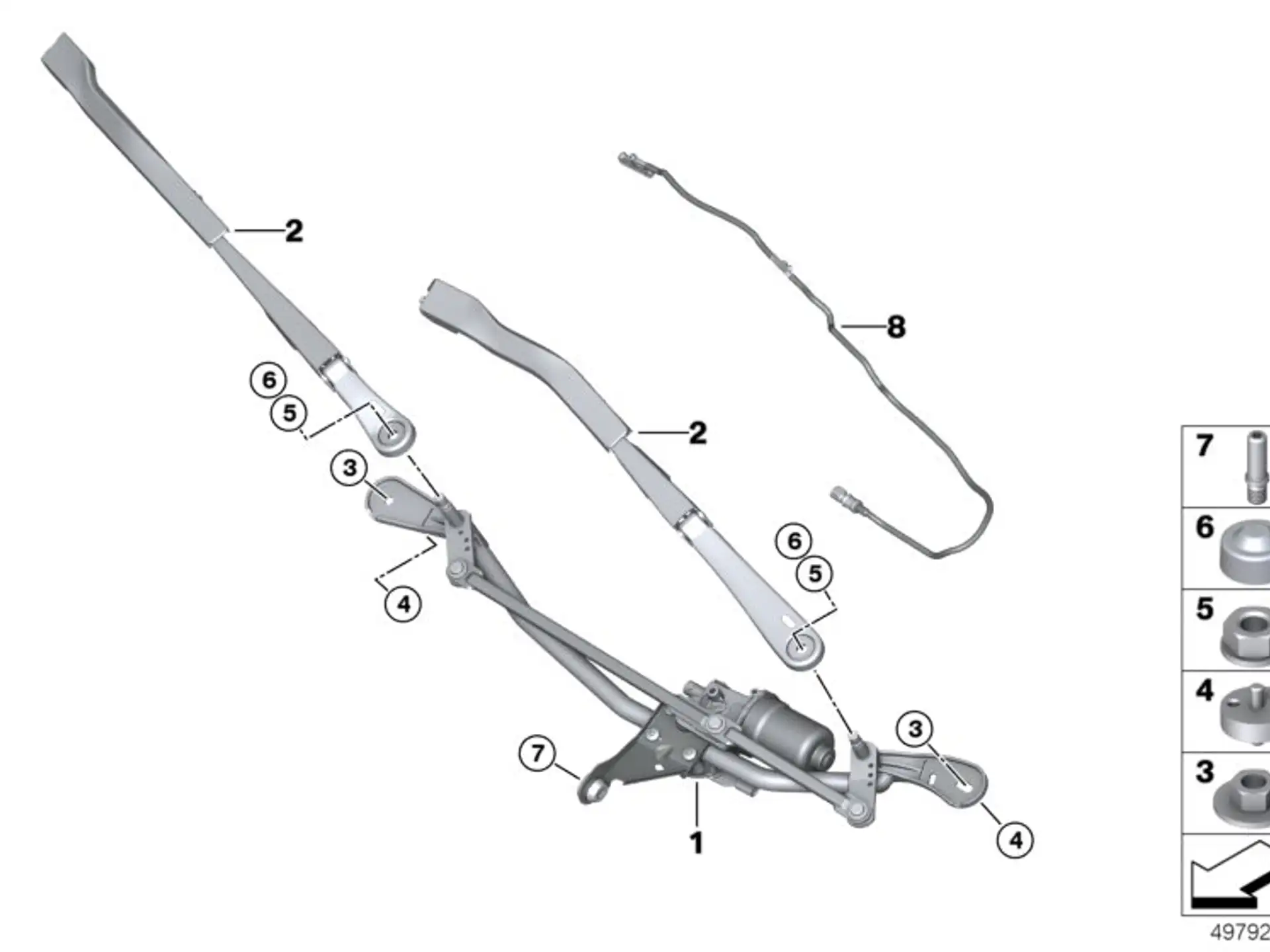 BMW Wischarm Fahrerseite G20 G21 G28 61619448919