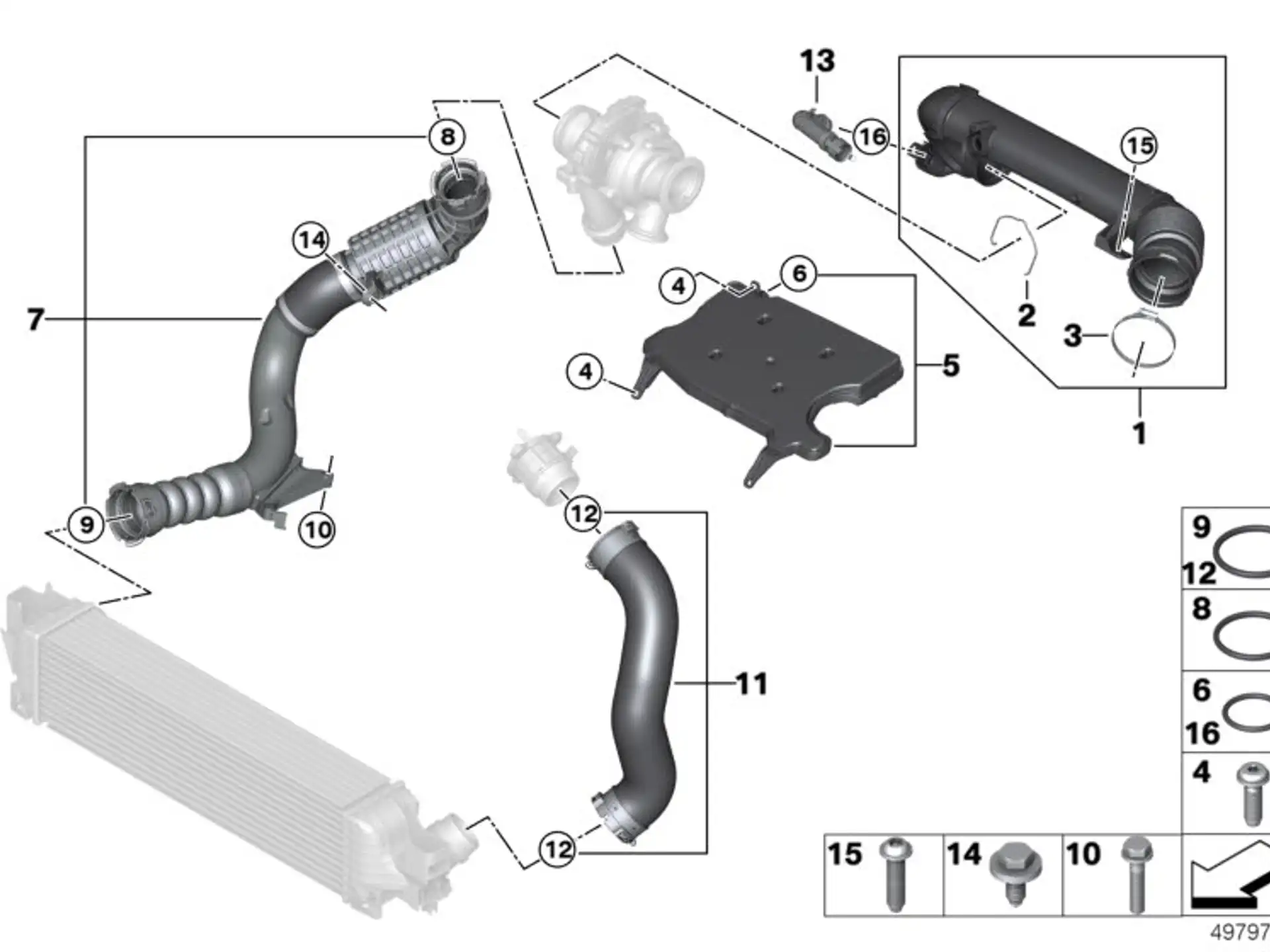 BMW Rohr F39 F20 F44 F45 F46 F48 F54 F55 F56 F57 F60 13718513943