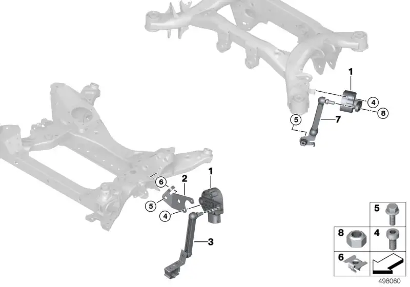 BMW Halter Höhenstandssensor vorne F97 F98 G01 G02 37146872107