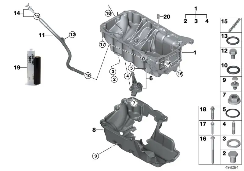 BMW Ölwanne F39 F20 F44 F45 F46 F48 F54 F55 F56 F57 F60 111385801