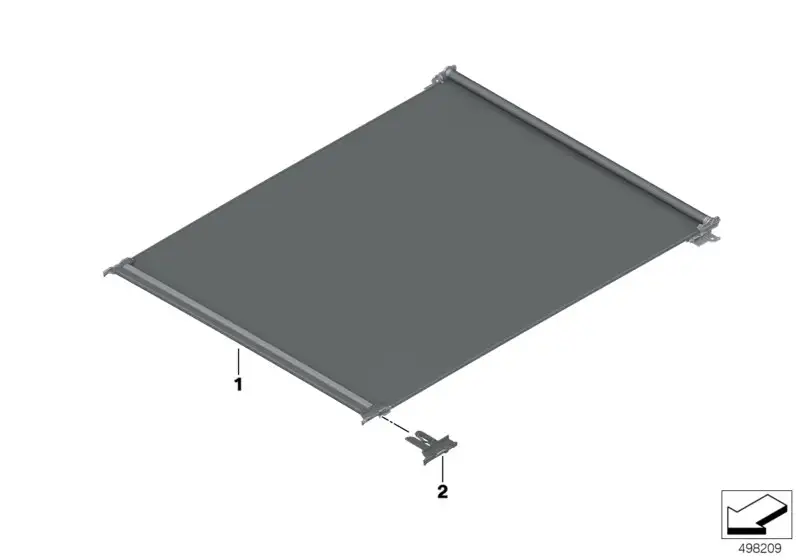 BMW Gleiter Rollo 54107011158 - Bildposition 02