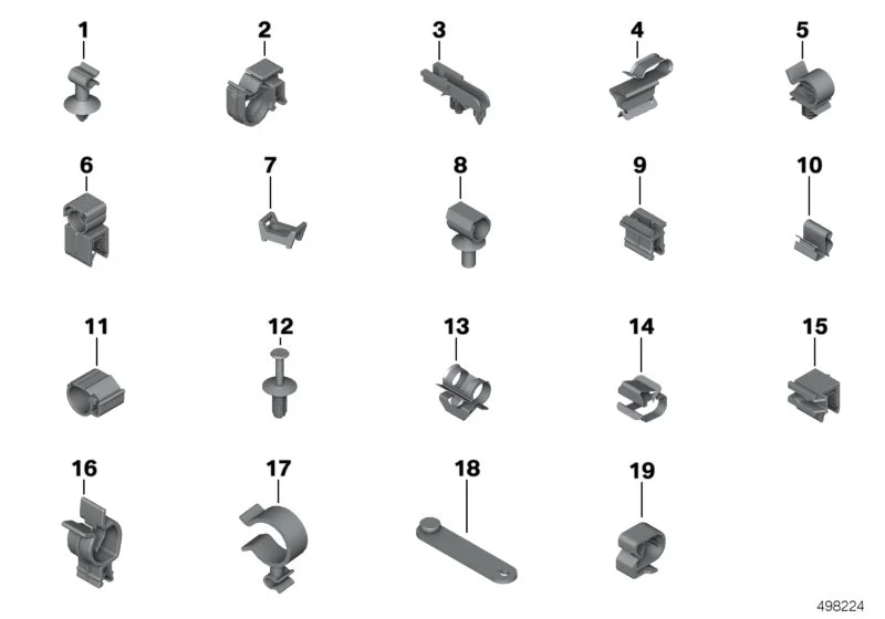 BMW Gummispannband K08 K09 K18 K19 K21 K22 K23 K27 K32 K33 K42 K46 K47 K48 K49 K50 K51 K52 K53 K54 K61 K67 K69 K70 K71 K72 K73 K75 K80 K81 K82 K83 K84 61137723698