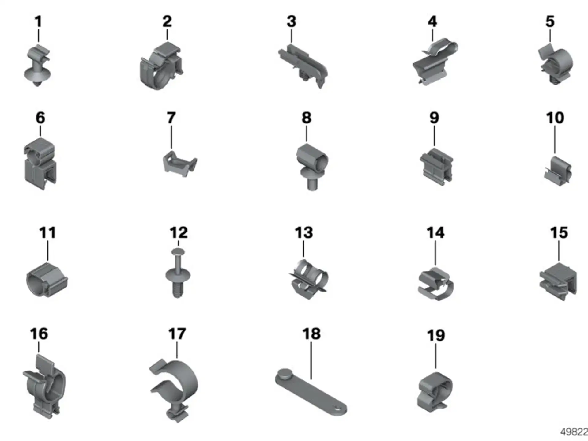 BMW Gummispannband K08 K09 K18 K19 K21 K22 K23 K27 K32 K33 K42 K46 K47 K48 K49 K50 K51 K52 K53 K54 K61 K67 K69 K70 K71 K72 K73 K75 K80 K81 K82 K83 K84 61137723698