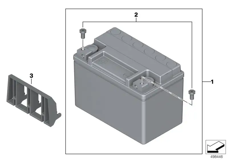 BMW Batterie-Adapter K67 61218405411
