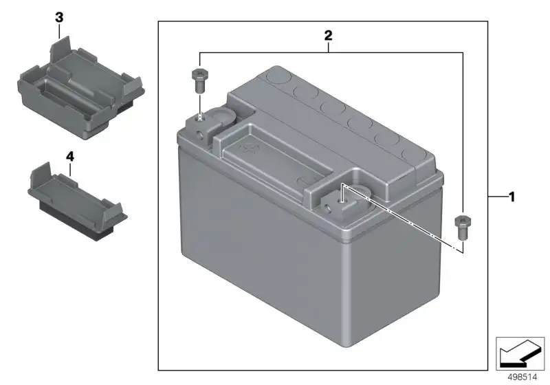 BMW Halter Batterie K47 61218394502