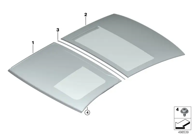 BMW Glasfestelement 54108495820 - Bildposition 02