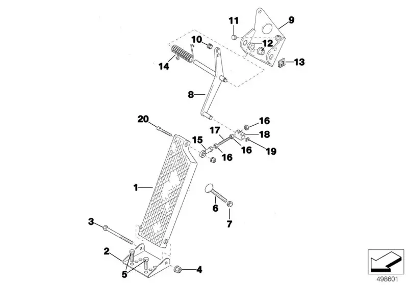 BMW Lagerbock E36 35412221265