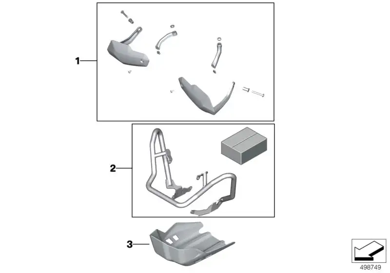 BMW Motorschutz Aluminium K02 K03 77142466583