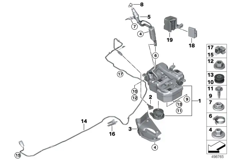 BMW Clip F20 F21 F22 F23 F39 F44 F45 F46 F48 G05 G06 G07 G11 G12
