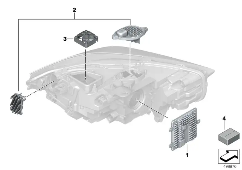 BMW Satz LED Module rechts F20 F44 63119448116
