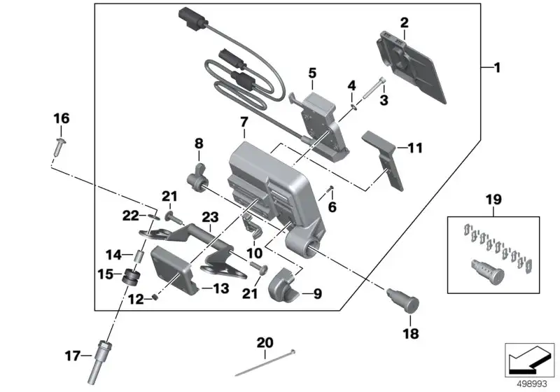 BMW Navigationsvorbereitung K53 K54 77528555507