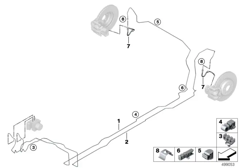 BMW Bremsschlauch hinten 34308836562 - Bildposition 07