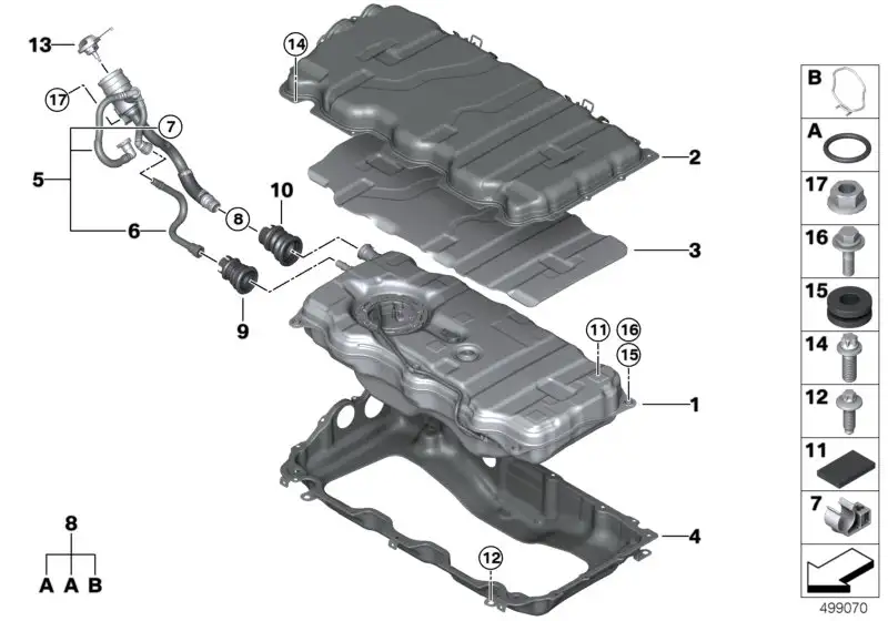 BMW Dämpfungsstreifen F25 F26 G01 G05 G11 G12 G20 G21 G30 1611729
