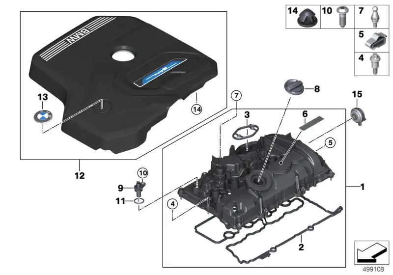 BMW Zylinderkopfhaube 11129452895