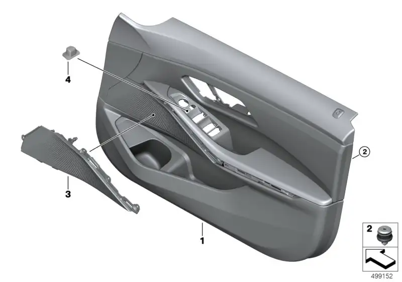 BMW Türverkleidung vorn links G20 G21 51419462605
