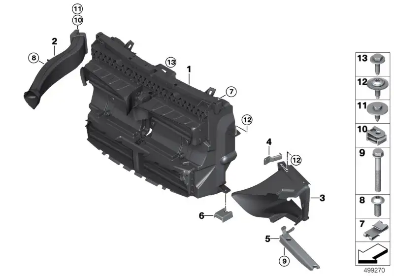 BMW Luftführung F45 F46 51747301606