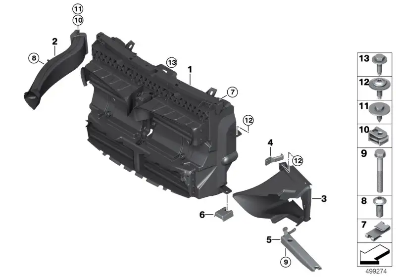 BMW Luftführung F45 F46 51748075108