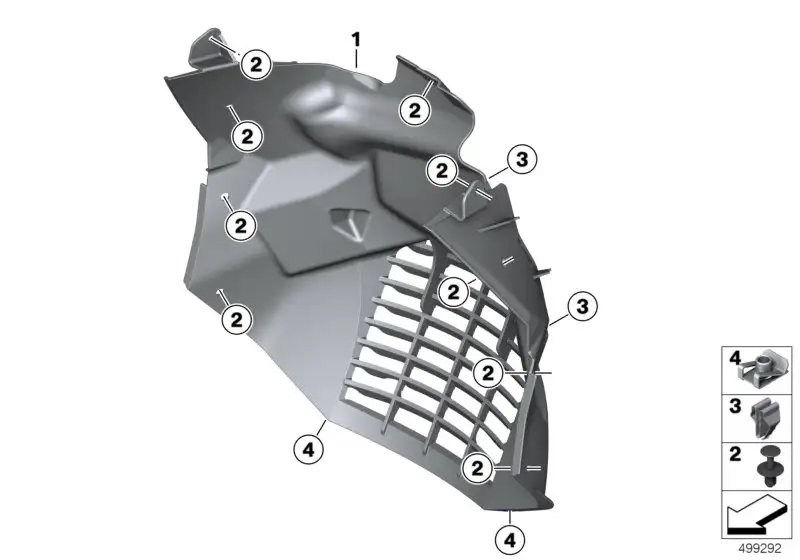 BMW Kühlerblende K09 46638558561