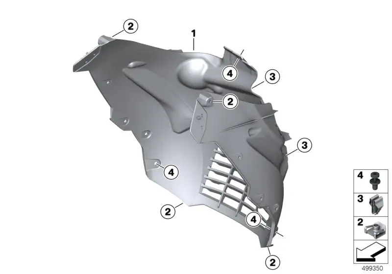 BMW Kühlerblende K08 46638558258