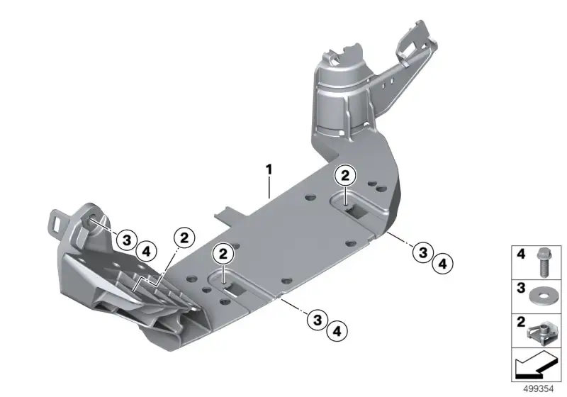 BMW Trittbrettträger links K08 46638566885