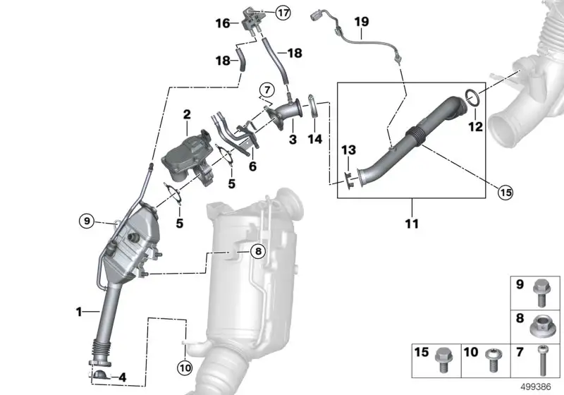 BMW Dichtung Metall G01 G02 G11 G12 G30 G31 11718576472 - Bildpos