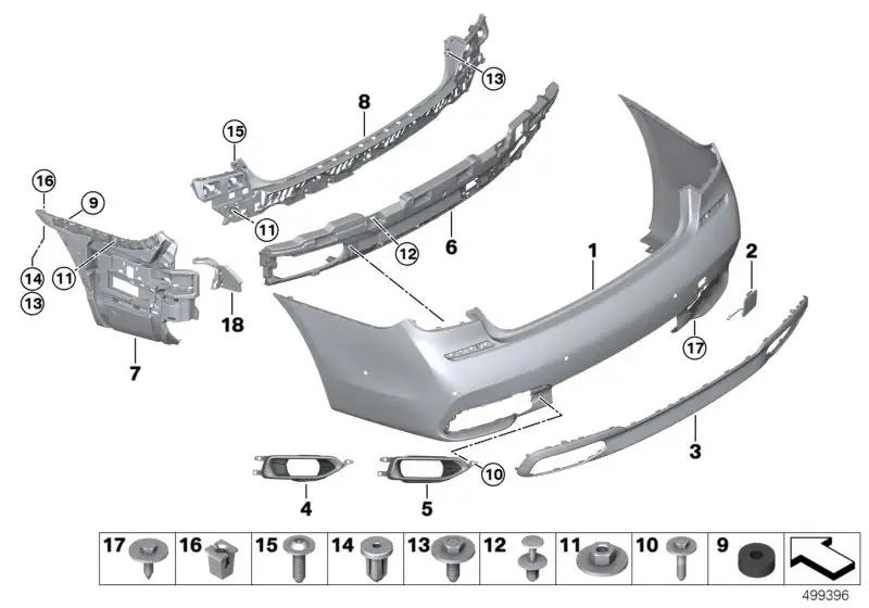 BMW Blende rechts 51128072624 - Bildposition 05