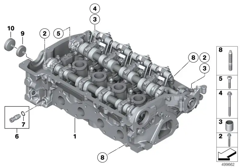 BMW Zylinderkopf mit Ventiltrieb R55 R56 R57 R58 R59 R60 R61 1112