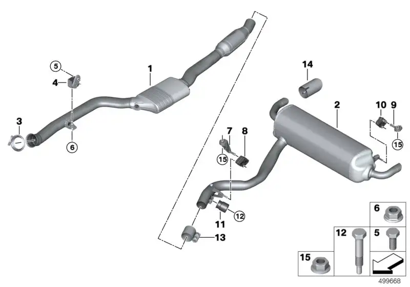 BMW Getriebehalter G01 G02 G05 G06 G07 G11 G12 G14 G15 G16 G20 G2