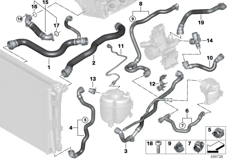 BMW Schaltventil G01 G02 G20 G21 G28 G29 G30 G31 G32 11518689694