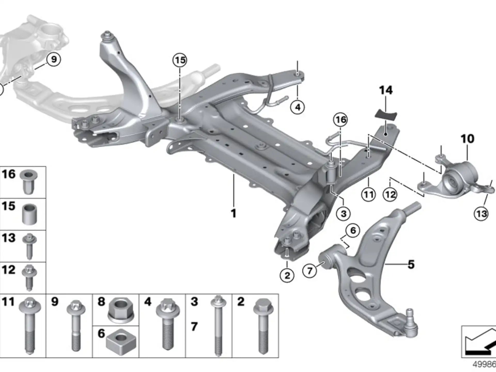 BMW ASA Schraube selbstschneidend F39 F20 F44 F45 F46 F48 F54 F55 F56 F56E F57 F60 33306857402