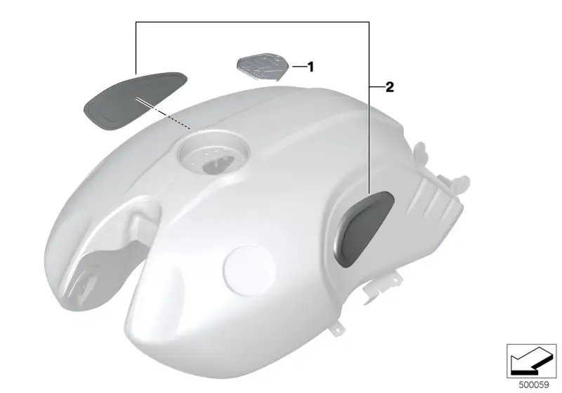 BMW Satz Kniepads K22 77319446922