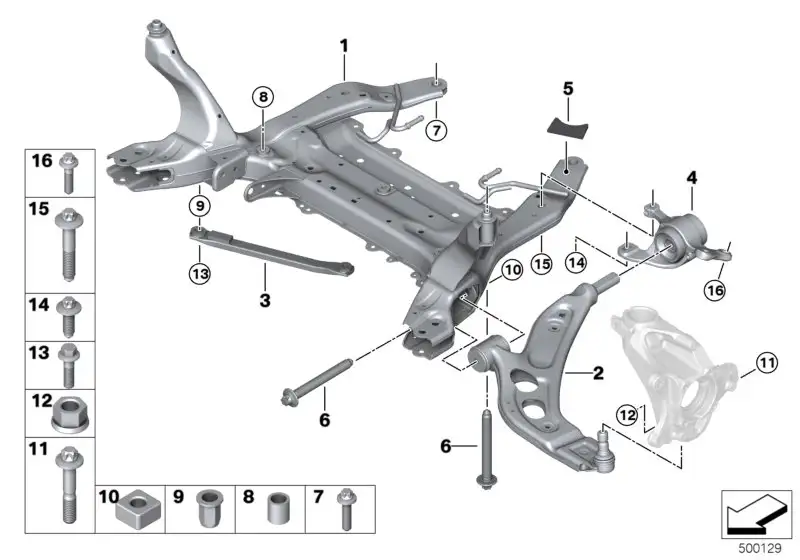 BMW Sechskantschraube F39 F20 F44 F45 F46 F48 F54 F55 F56 F56E F5