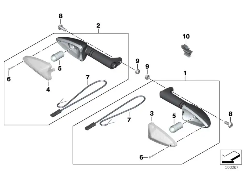 BMW Blinkleuchte K02 K03 K21 K22 K23 K32 K47 K50 K51 K53 K70 K72