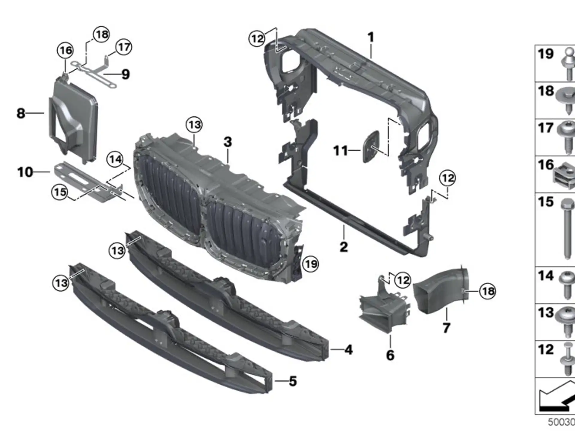 BMW Luftführung Bremse Radhaus rechts F95 F96 G05 G06 51747421700