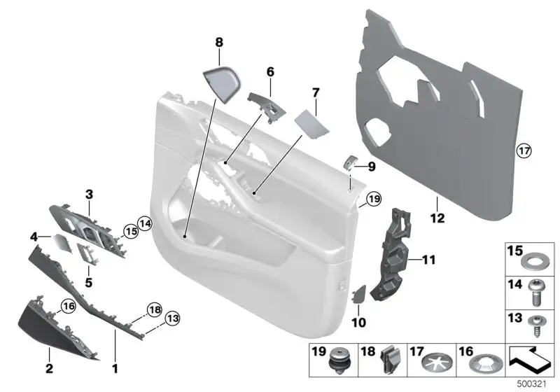 BMW Einleger Türtasche rechts 51416998928 - Bildposition 08