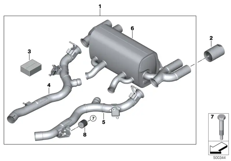 BMW M Performance Vorrohr M2 F87