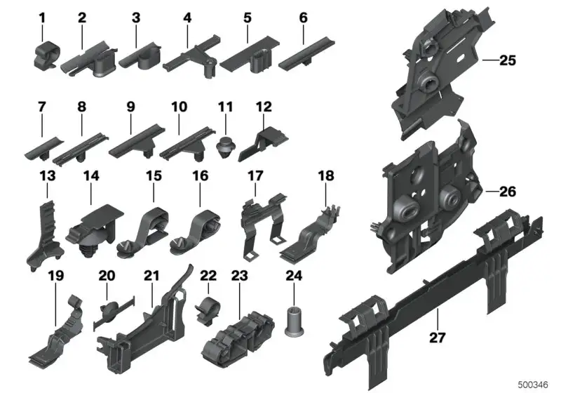 BMW Halter Steckverbindung links G01 G02 G05 G06 G07 G11 G12 G20
