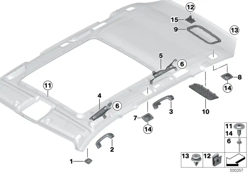 BMW Blende Lautsprecher links F31 51447312133