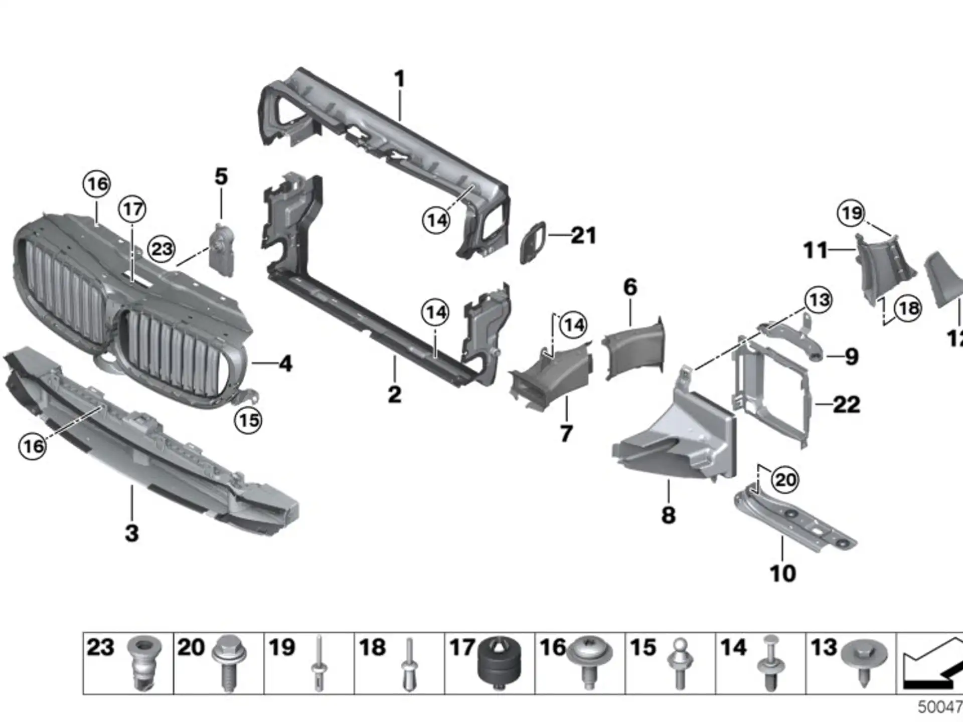 BMW Einstellelement F90 F95 F96 G05 G06 G07 G11 G12 G30 G31 G32 51137416456