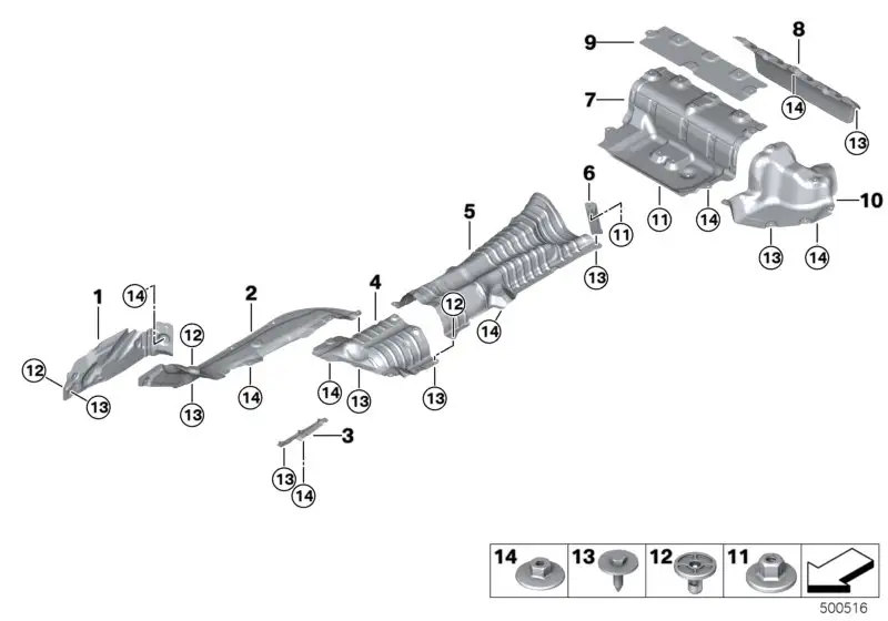 BMW Wärmeisolierung Tank G20 G21 51487428153
