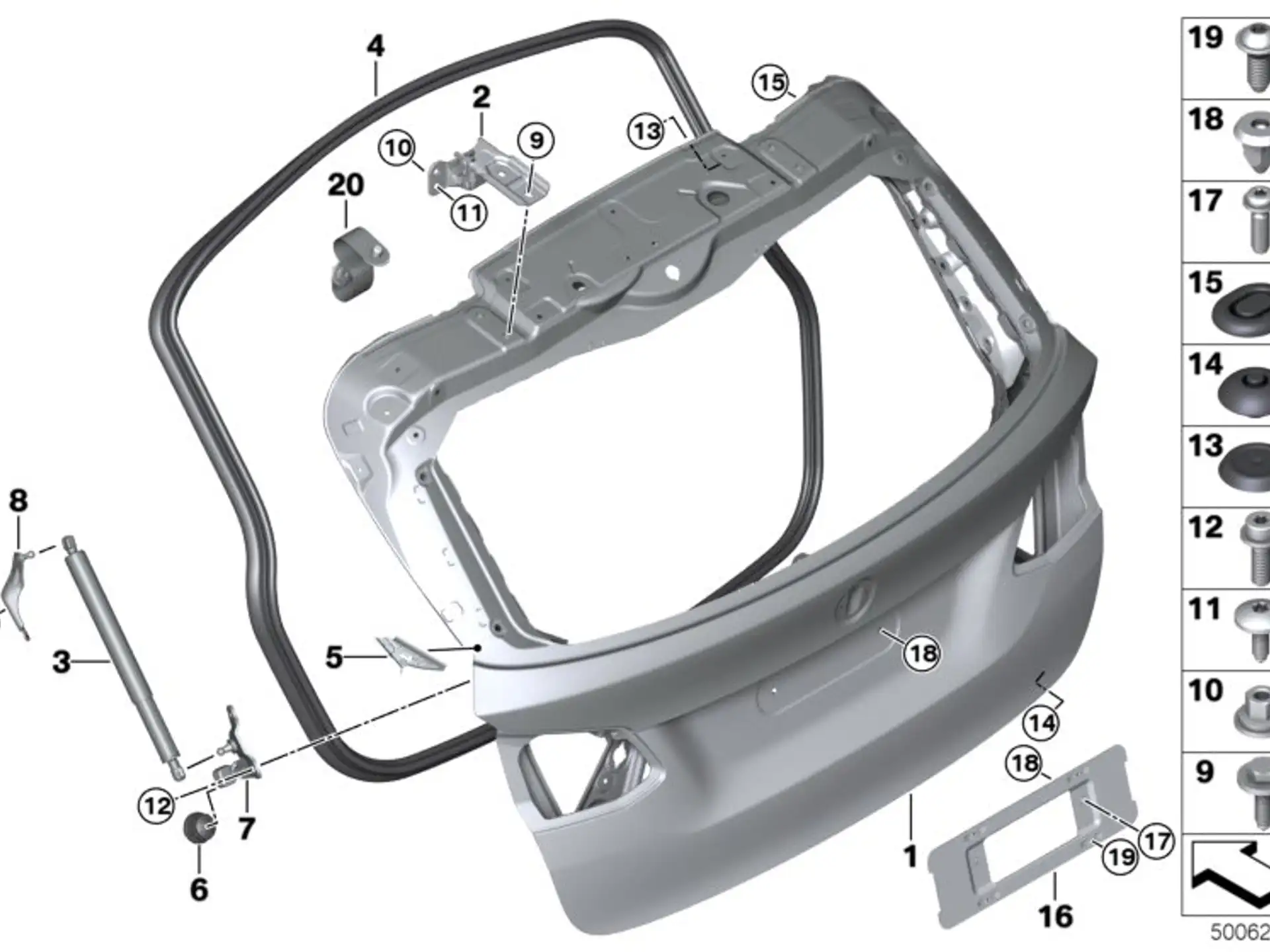 BMW Reparatursatz Masseband F46 41009849996
