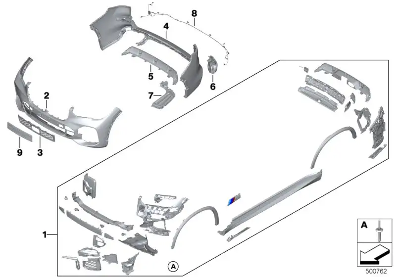 BMW Unterbodenverkleidung hinten links G05 G06 51128091979