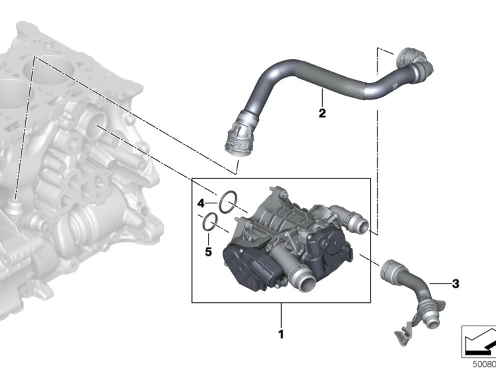BMW Wärmemanagementmodul G01 G02 G05 G06 G11 G12 G20 G21 G28 G29 G30 G31 G32 11538642560
