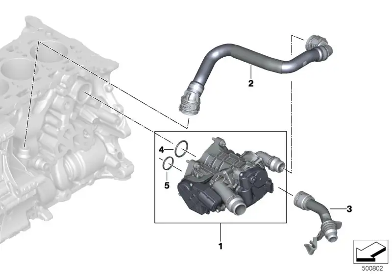 BMW Wärmemanagementmodul G01 G02 G05 G06 G11 G12 G20 G21 G28 G29