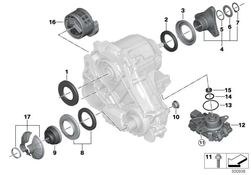 BMW Satz Wellendichtring 27109485005 - Bildposition 08