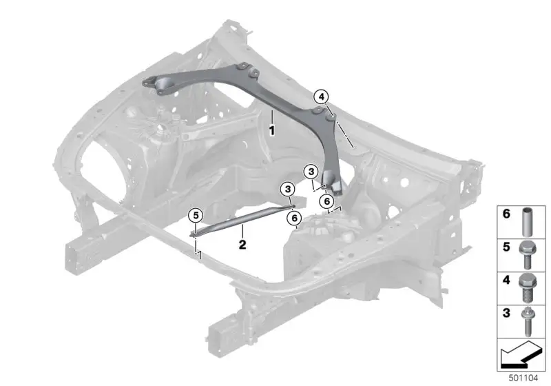BMW Domstrebe links G11 G12 G32 51617377837