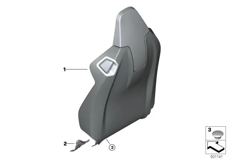 BMW Rückwand Leder F93 52108081670 - Bildposition 01