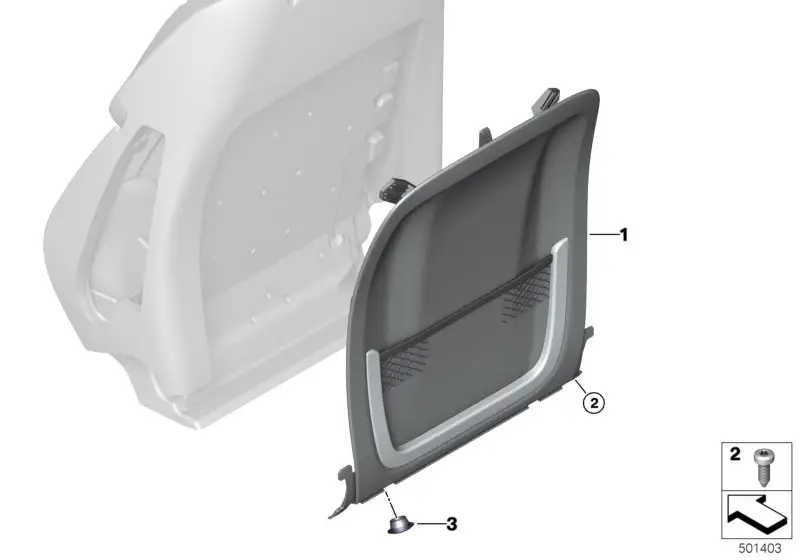 BMW Rückwand M-Sport links 52108094165